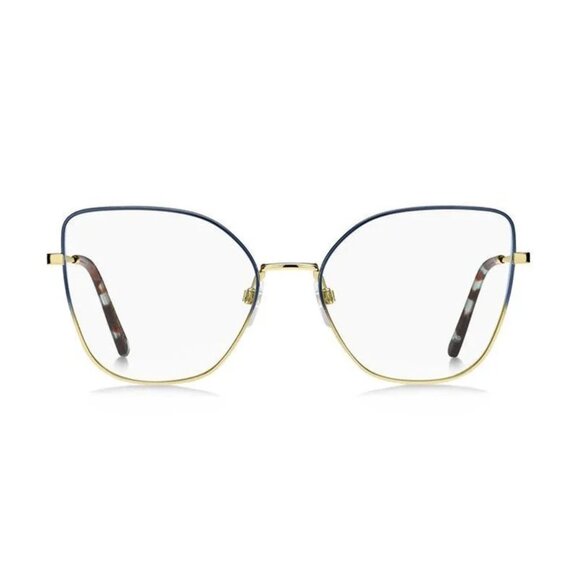 NEW MARC JACOBS MARC 704 0NUC 00 EYEGLASSES BLUE GOLD WOMEN EYEWEAR MARC JACOBS